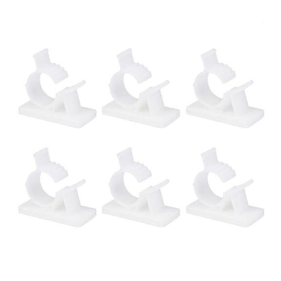 ELAYARD Wire Clips Plastic Cable Organizer for Desk and Wall Mount 20Pcs