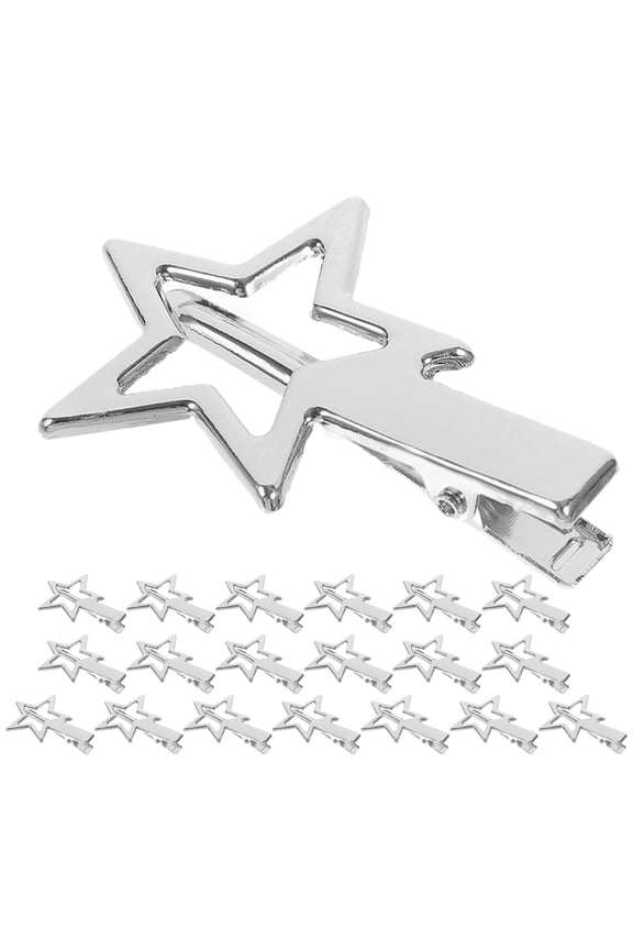 Kawaii Star Hair Clips Zinc Alloy Cute Accessories for Teens 20Pcs