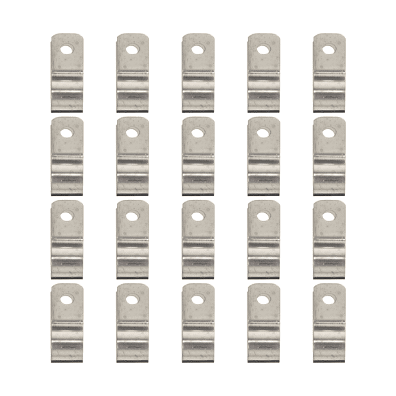 ELAYARD 20-Pack Metal Cable Clips R-Type Wire Holders and Easy to Install Cable Management Solution