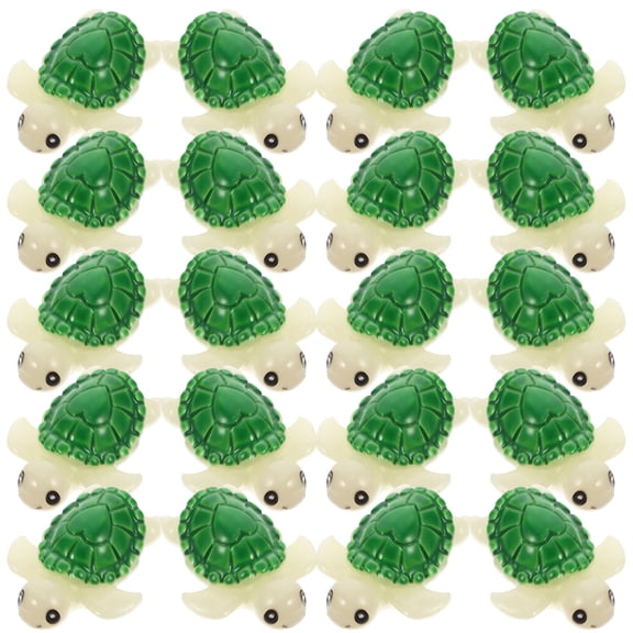 ELAYARD 20Pcs Mini Tortoise Figures Synthetic Resin Realistic Design for Gardening