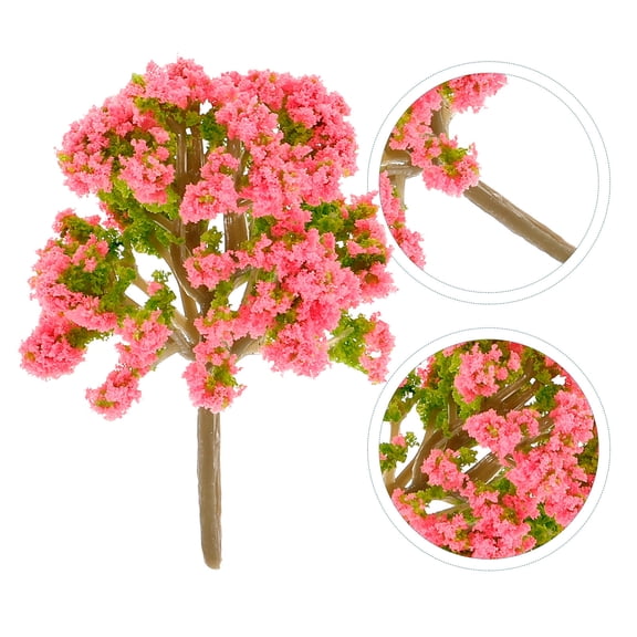 ELAYARD 20Pcs Fake Plastic Scale Model Trees for Train Scenery Decor