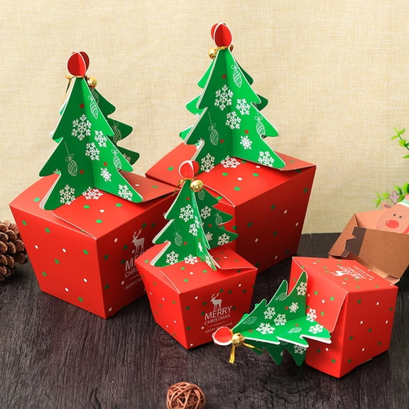 ELAYARD 20Pcs Empty Chocolate Boxes Red Paper Elegant Storage for Friends
