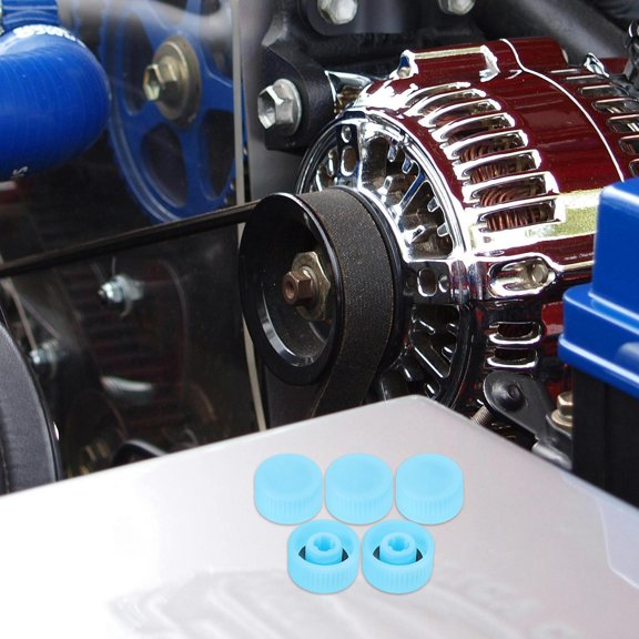 ELAYARD Wide Compatible Sky-Blue Car Air Conditioning Valve Caps 20Pcs