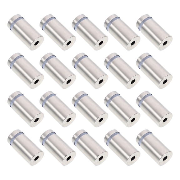 ELAYARD Screw In Standoffs Silver 20Pcs 1.1X0.7X0.7In Stainless Steel
