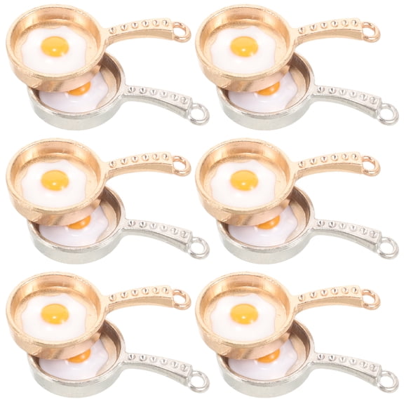 ELAYARD Alloy Frying Pan Shaped Charms for Jewelry Making and Crafts 20Pcs