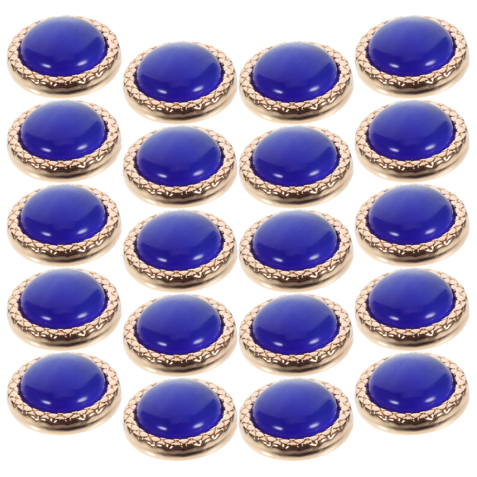ELAYARD 20Pcs Blue Alloy Metal Coat Buttons Vintage Style Round ...