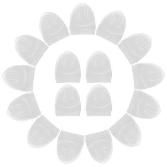 ELAYARD 20Pcs White Plastic Fence Post Caps Protective Decorative Covers for Fence Posts and Guardrails