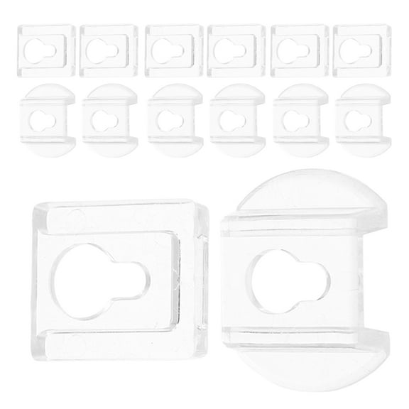 ELAYARD Acrylic Wall Hangers, Hidden Installation, Stable Support, Sleek Modern Look, 20Pcs