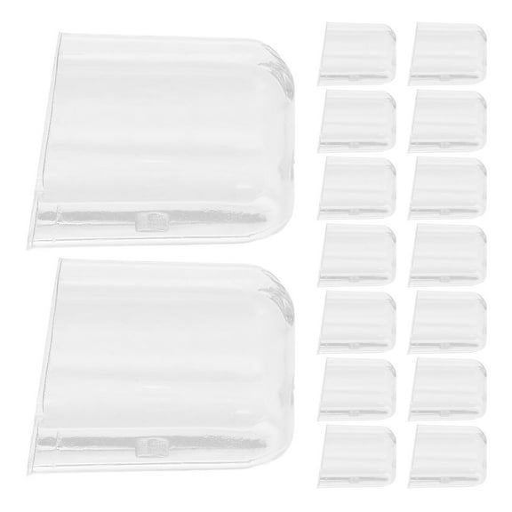 ELAYARD Set of 20 Clear Toothbrush Covers PC Protectors for Manual and Electric Toothbrush Hygiene Maintenance