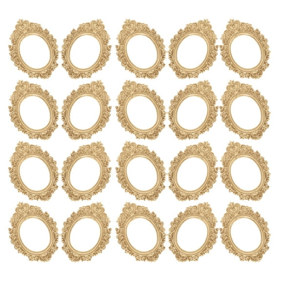 ELAYARD 20pcs Golden Vintage Resin Mini Picture Frames with Angel Design for Photography, Crafts, Home Decor and Ideas