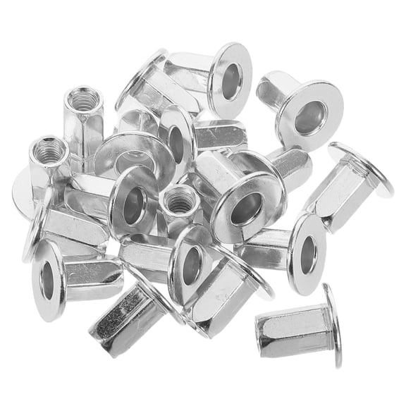 ELAYARD 20pcs License Plate Screw Metal Silver for Vehicle Secure Attachment Kit