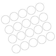 ELAYARD 20pcs Silver Iron Craft Hoop Rings for Wedding Wall Floral Decoration