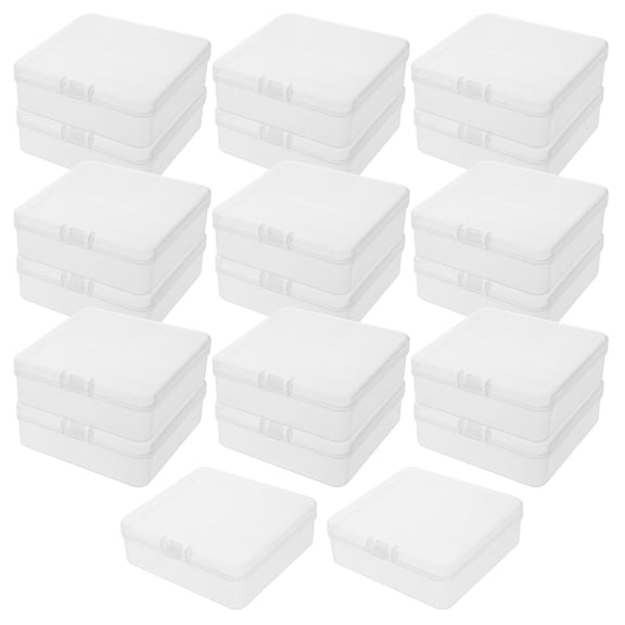 ELAYARD 20Pcs Clear Card Holder with Stable Structure for Business and Sports Card Storage