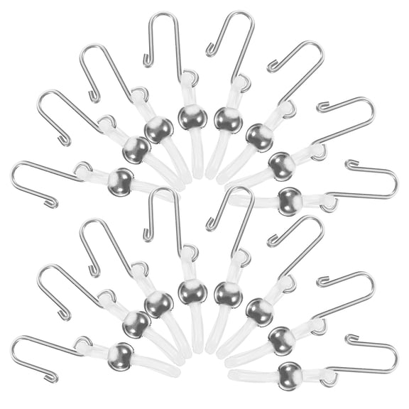 ELAYARD Zipper Gripper Clips Multi-Color Silicone Metal Easy Install Denim Pant Accessory 20Pcs