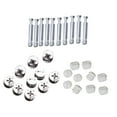 thumbnail image 1 of ELAYARD 24 Sets White Cam Lock Bolt Nuts Heavy Duty Furniture Connectors Fasteners for Cabinet Assembly, 1 of 7