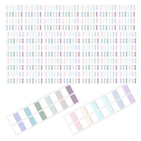 ELAYARD Multi Color Writable Book Index Tabs, Pet, Strong Adhesion, 240Pcs