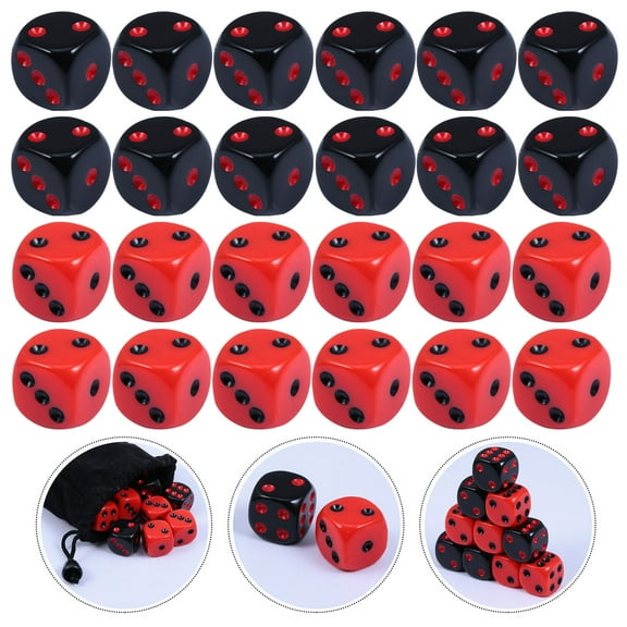 ELAYARD 24 Pieces Assorted Color Game Dice Set for Gamers Game Night and KTV Fun