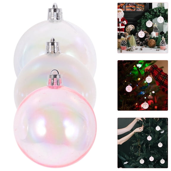 ELAYARD 24Pcs Party Hanging Balls Assorted Color Plastic Balls for Diy Cake Decorations