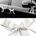 thumbnail image 1 of ELAYARD 25pcs Ribbon Bowknots for Wedding Decorations in White for Party Rooms, 1 of 5