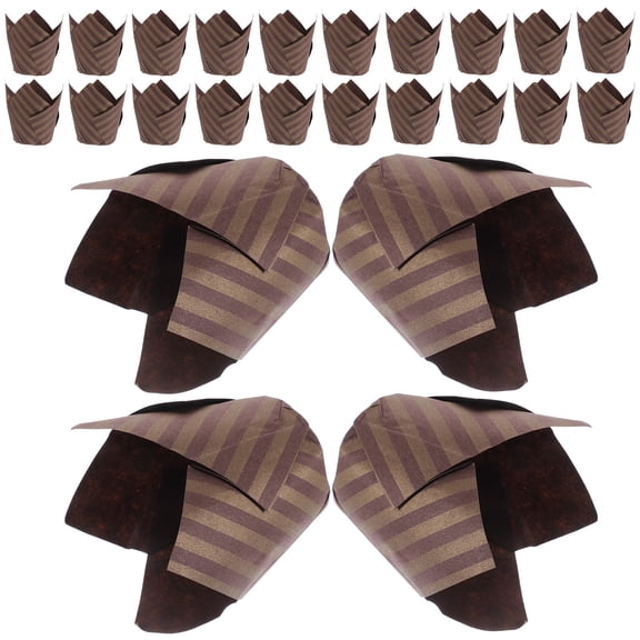 ELAYARD 250Pcs Coffee Muffin Liners Oil Resistant Paper Baking Cups for Cupcake and Chocolate Holders