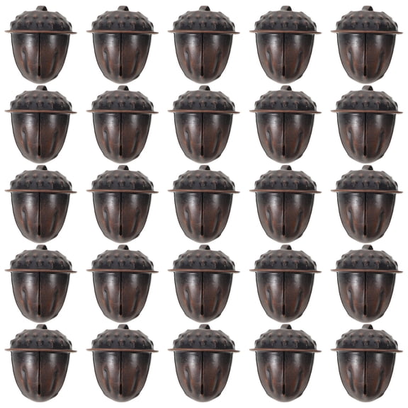 ELAYARD 25pcs Vintage Acorn Shaped Jingle Bells, Iron Craft Ornaments