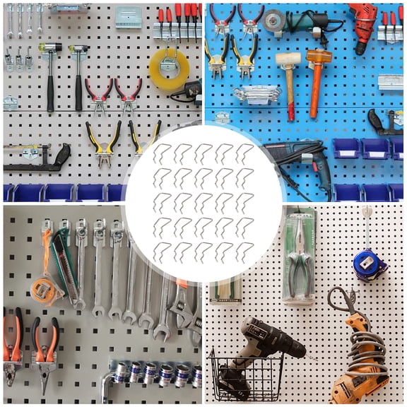 ELAYARD 25pcs Tool Hooks Organizer Rack for Workbench Storage and Garage Tool Hanging Solution