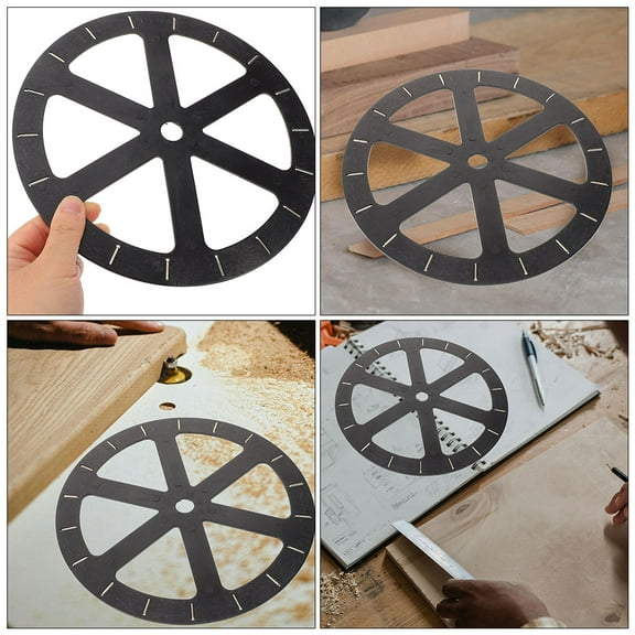 ELAYARD 2Pcs Black Rotating Display Platform Base for Furniture Presentation and Mirror Stands