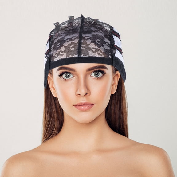 ELAYARD 2Set Hair Net Cap Dark Coffee Breathable Mesh for Hairdressers Hair Styling