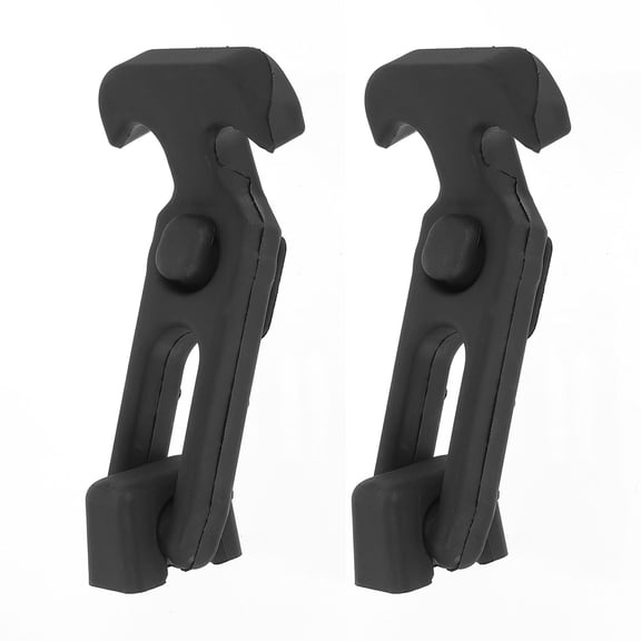 ELAYARD 2-Pack Black Flexible Rubber T-Handle Buckles for Toolbox, Cooler, and Equipment Replacement Parts