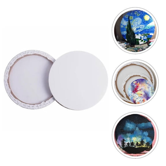 ELAYARD 2-Pack White Wood Canvas Frames for Adults - Picture Holders Ideal for Painting and Crafts