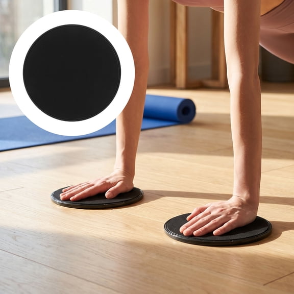 ELAYARD 2Pairs Pilates Gliding Discs for Outdoor Exercise with Symmetrical Training and Floor Protection