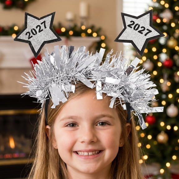 ELAYARD 2027 New Year Hair Hoop Assorted Color Ideal for Parties and Holiday Gatherings