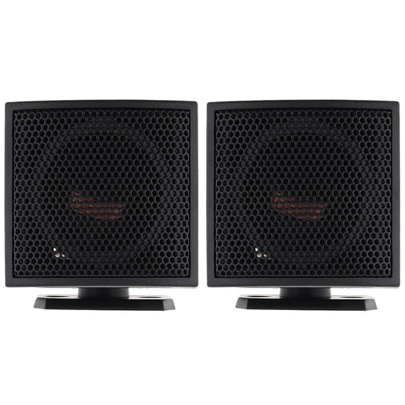 ELAYARD 2Pcs 500W High-End Car Loudspeaker Black ABS Shock Proof Car Accessories