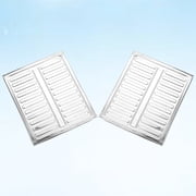 ELAYARD 2-Pack Aluminum Foil Oil Splatter Screens for Kitchen Stove - Protects Walls, Counters from Grease and