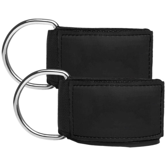 ELAYARD 2Pcs Ankle Attachments for Cable Machine Black Neoprene Leg Curling Home Exercise