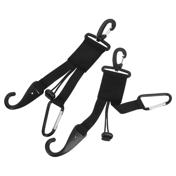 ELAYARD 2-Pack Baseball Equipment Holder with Glove Clips and Bat Hanger, Black, Storage for Sports Gear