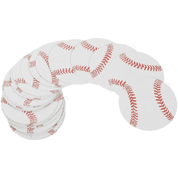 ELAYARD 2Pcs Baseball Party Hanging Banner Sports Party Bunting Multi Color Baseball Theme Decor for Celebration