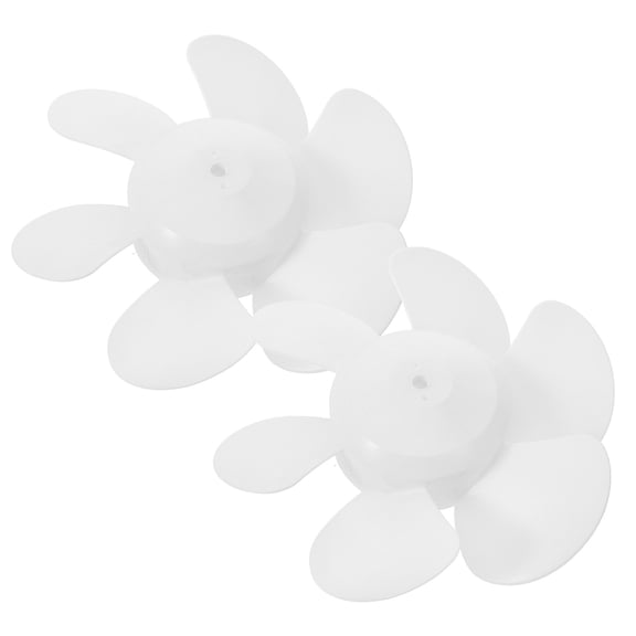 ELAYARD White Plastic Replacement Blades for Bathroom Ventilation Fan, Easy to Install, Set of 2 Fan Blades