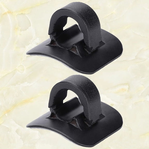 ELAYARD 2-Pack Bike Cable Clips Aluminum Alloy Wire Housing Buckles Black for Brake and Gear