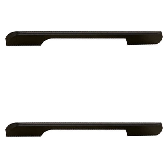 ELAYARD 2Pcs Black Aluminium Alloy Drawer Pull Bar with Simple Design for Door and Wardrobe