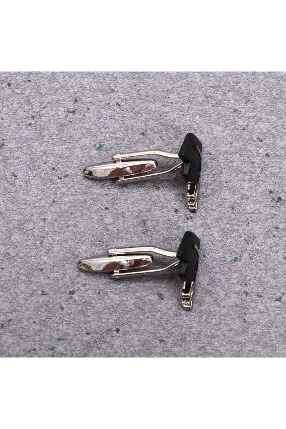 2Pcs Black Doctor Hat Shirt Cufflinks Unique Graduation Wear Decoration Easy to Use Jewelry