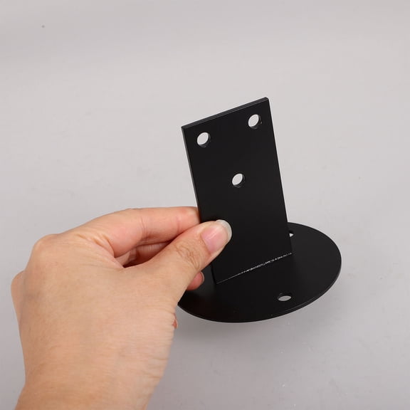 ELAYARD 2Pcs Black Handrail Bracket Stainless Steel Straight Design for Stair Railing