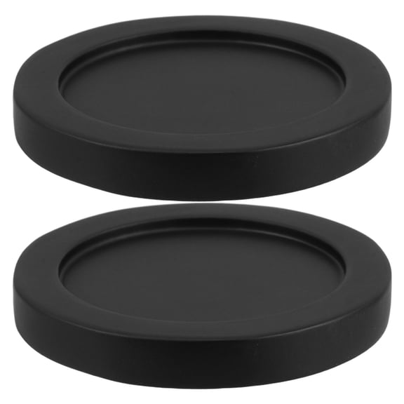 ELAYARD Black Wooden Pepper Mill Base, Elegant Craftsmanship, Universal Style, for Home, 2Pcs