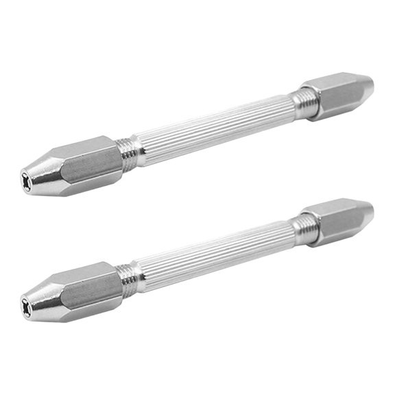 ELAYARD 2Pcs Brass Silver Hexagonal Vise to Hold Jewelry Wire for Repair Tool Users