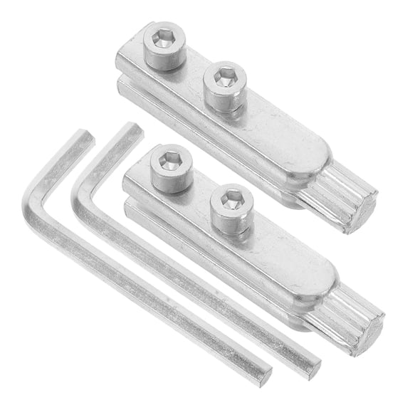 ELAYARD 2Pcs Broken Water Pipe Extractor Set Plated Silver with Ergonomic Design for Plumbing Repairs