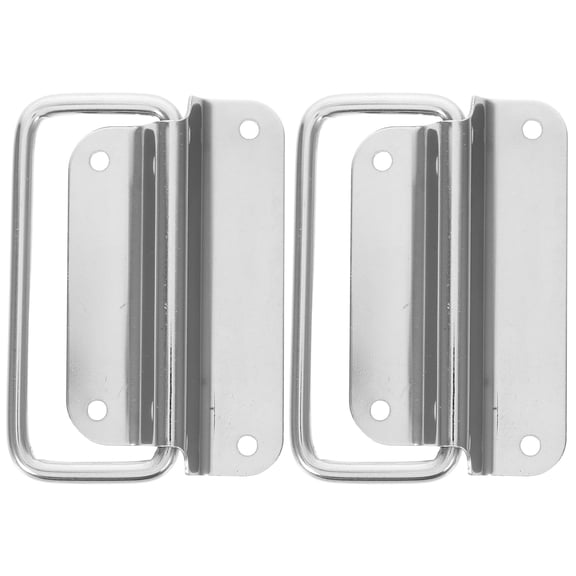ELAYARD 2Pcs Stainless Steel Folding Flight Storage Holder Handle for Toolbox Chest Drawer Cabinet