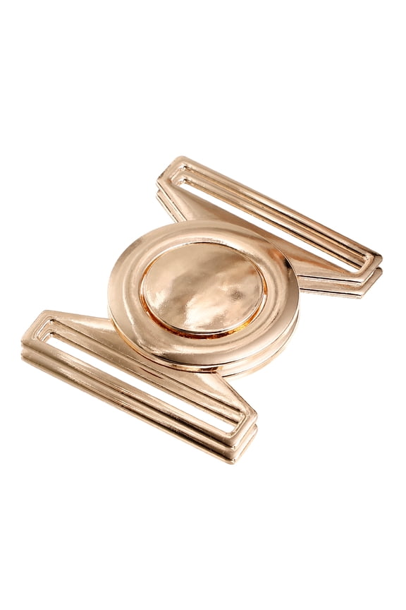2Pcs Golden Metal Coat Closure Buckle for Dress Cardigan Sturdy Fastener