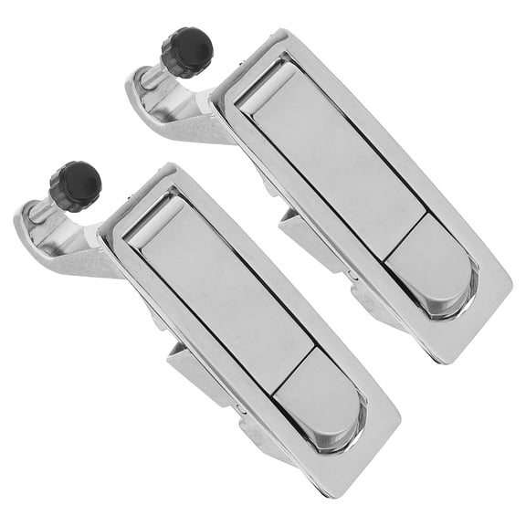 ELAYARD 2-Pack Zinc Alloy Compression Latch Lock, Plated Flush Mount Keyless Lock for Electrical Distribution Boxes