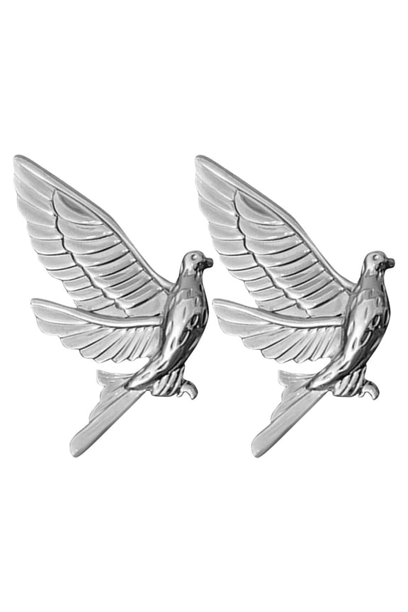 Vintage Animal Brooch Pins Zinc Alloy Unique Dove Shape Fashionable Clothing Jewelry 2Pcs