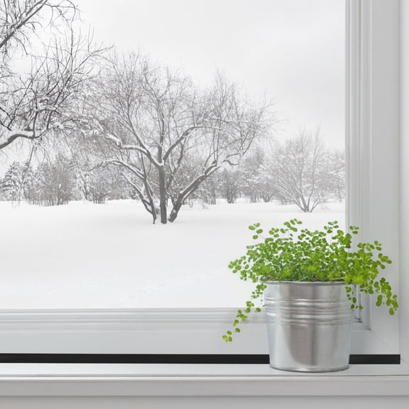 ELAYARD 2-Pack Black Silicone Self-Adhesive Window Draft for Indoor and Outdoor Use